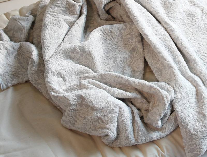Towel blanket (towelket) - Gauze and Pile Gray - Pure Morris Collection William Morris