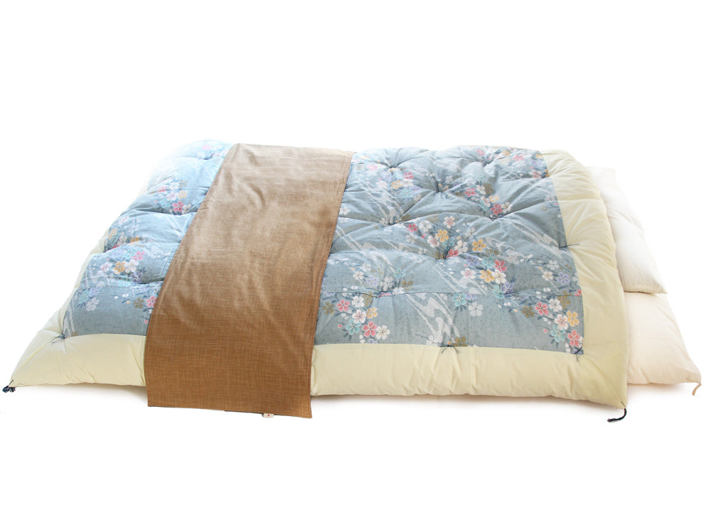 Manta de Futon Reversível, Manta para Pés de Cama, Feita de Tecido de Futon, Roupa de Cama Estilo Japonês, Cobre-leito, Manta Decorativa para Cama