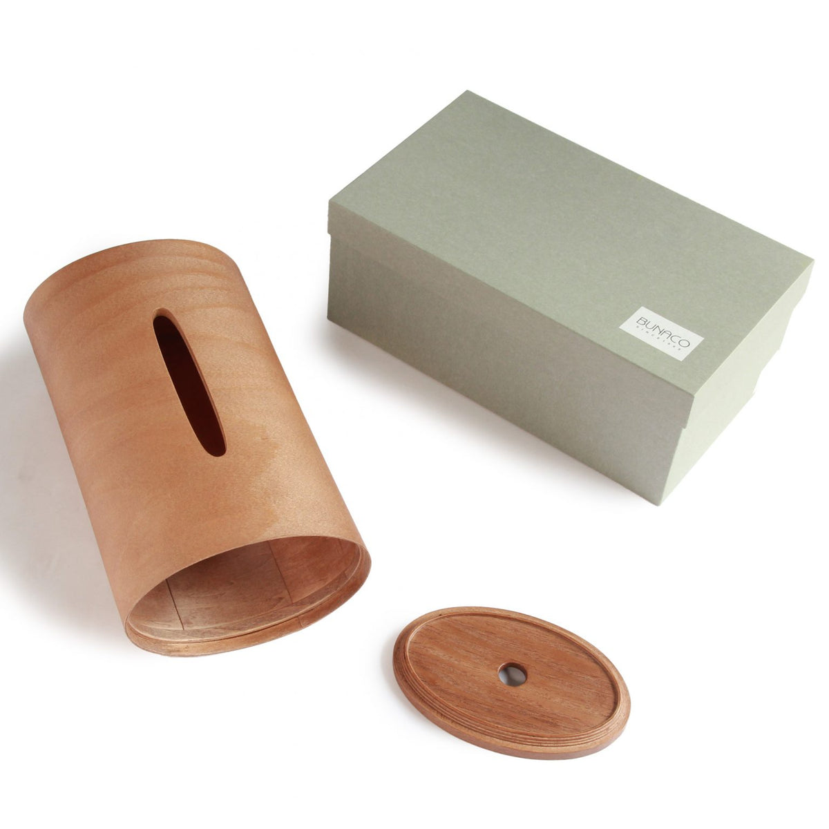 Beech Wood Tissue Box - Bunaco Black