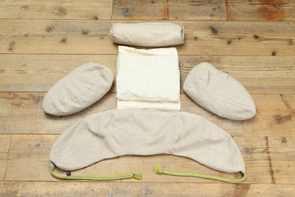 KUMIHIMO Travel Neck Pillow - MUSUBI -  Adjustable 4-Chamber Natural Design