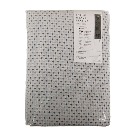 Enshu Weave Textile Futon Mattress Cover CROSS