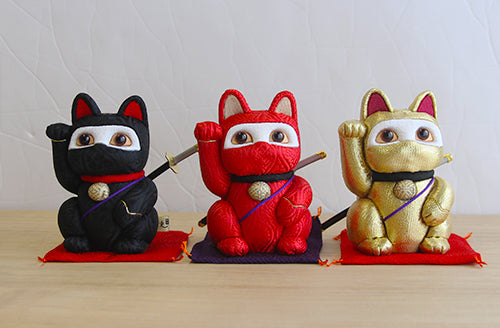 Japanese Shinobi Maneki Neko, Kimekomi