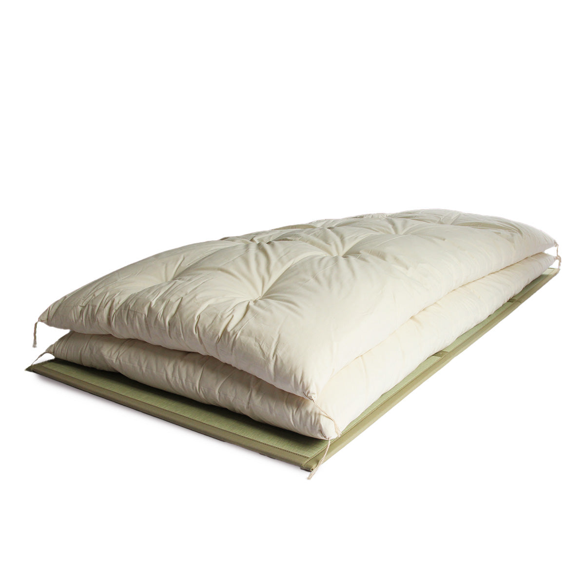 GOTS Certified Japanese Futon Topper, Artisan Handmade (Fabric: Organic Cotton, Filling: Organic Cotton 100%)