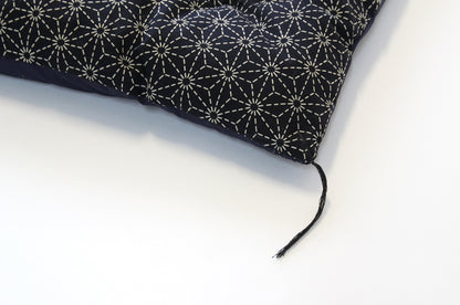 Japanese Kotatsu Futon, Kotatsu Blanket, Artisan Handmade (Fabric: Asanoha Flax Pattern Printing Filling: Organic Cotton)