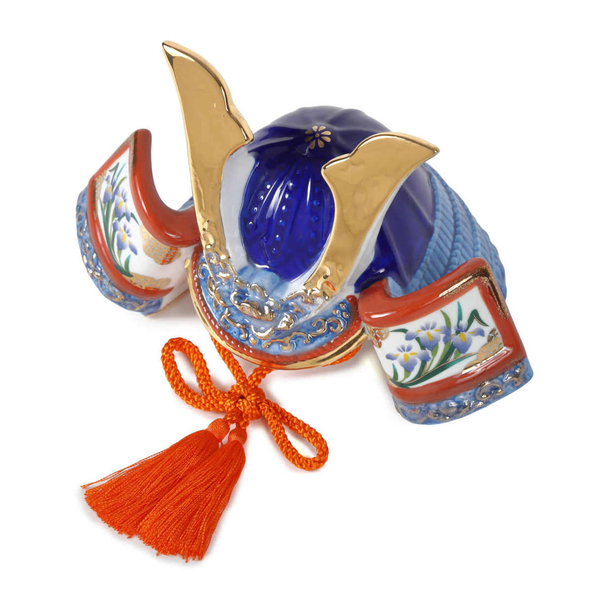 Porcelain Samurai Helmet Shobu Boy's Festival Decoration