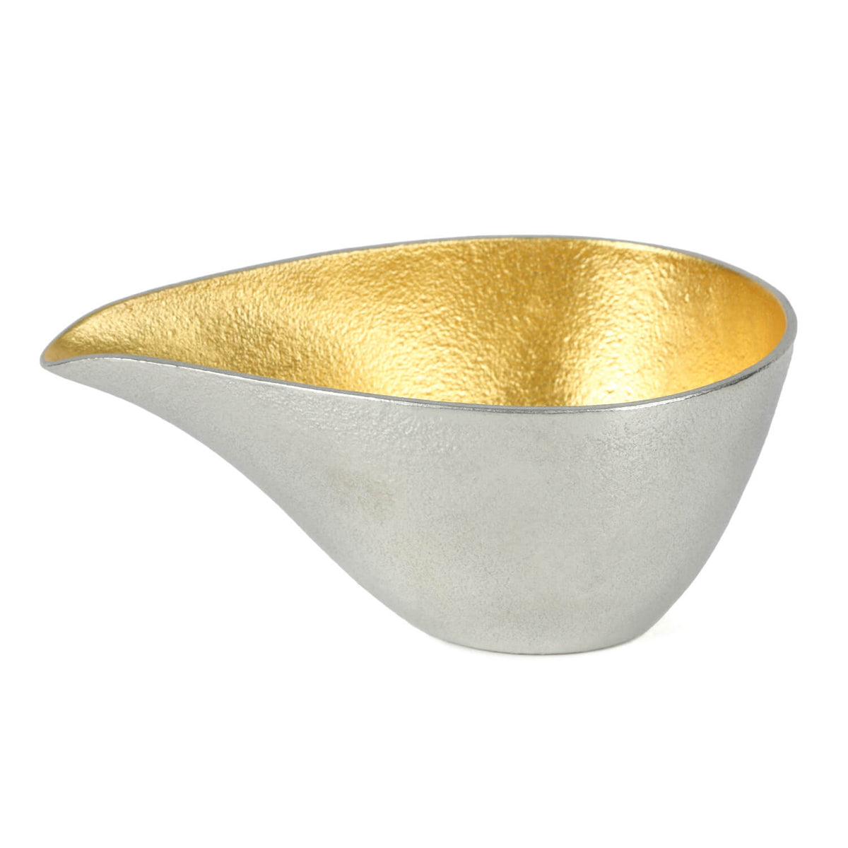 Tin Sake Pitcher M Gold Nousaku