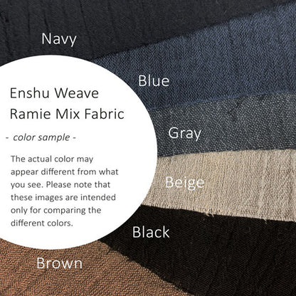 Enshu Weave Textile Futon Mattress Cover Cotton Ramie Mix