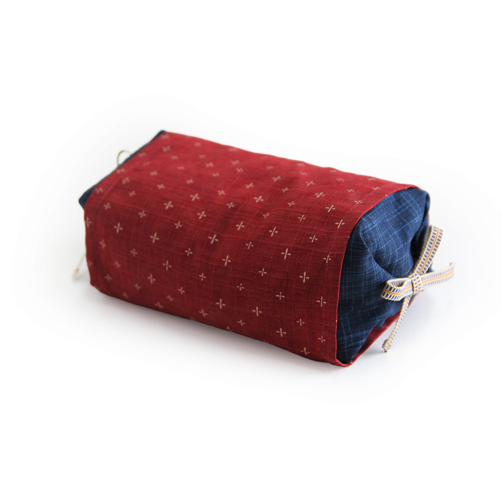 Small / Body Nagomi Navy / Sleeve Warabe Red