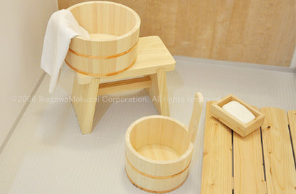 Hinoki Japanese Cypress Shower Stool