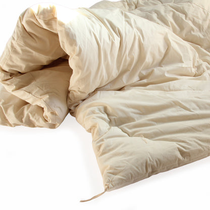 GOTS-Certified Organic Cotton Kotatsu Futon Quilt - Natural Beige