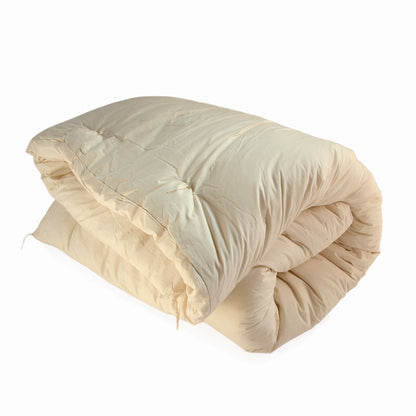 GOTS-Certified Organic Cotton Kotatsu Futon Quilt - Natural Beige