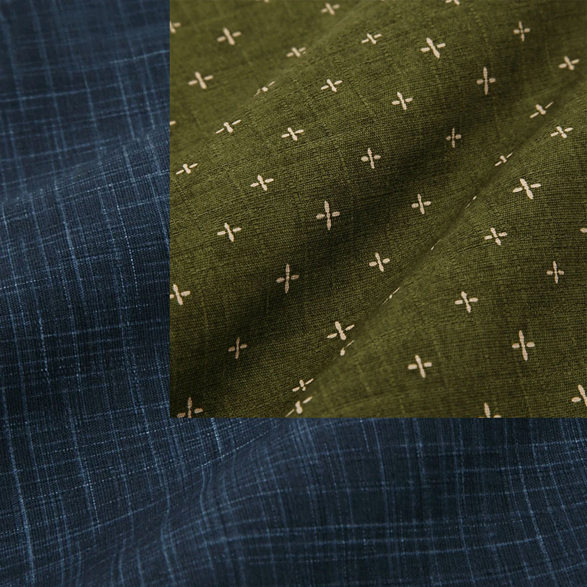 Large-Nagomi Navy-Warabe Green