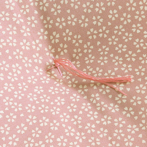 Japanese Futon Mattress Made by Craftsmen (Fabric: Sakura Pattern Pink, Filling: Natural Cotton 100%)