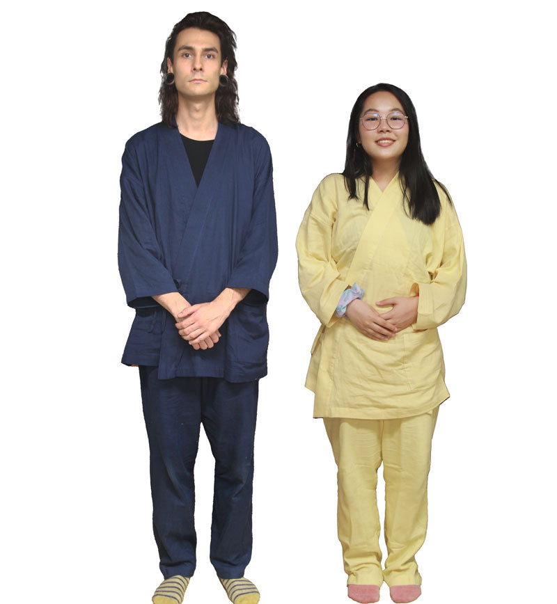 Unisex Pajamas - Samue Pajamas - Iwamoto Senni Wazarashi Kyofutae Double Gauze