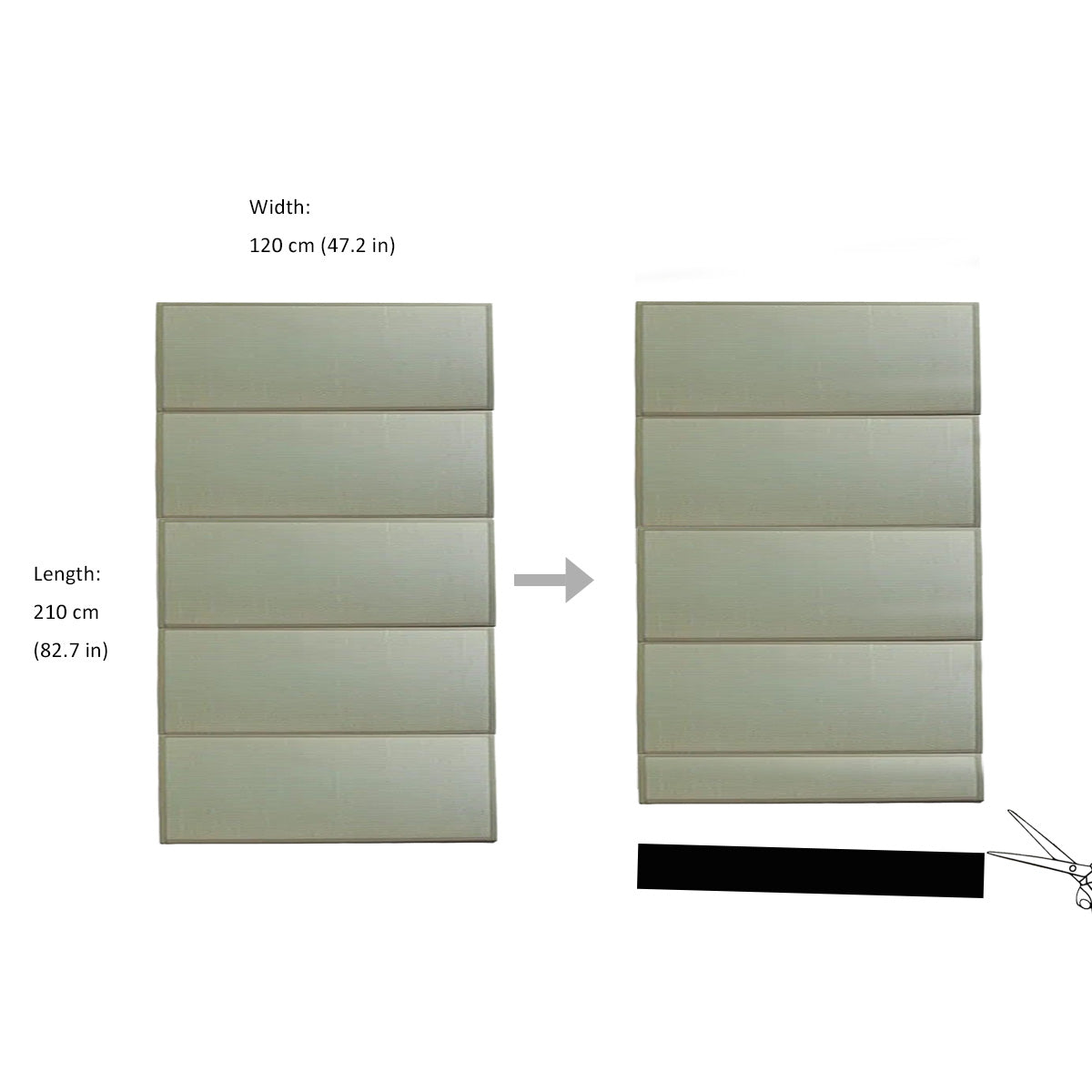 Semi Double (5-Fold)-Reduce Length