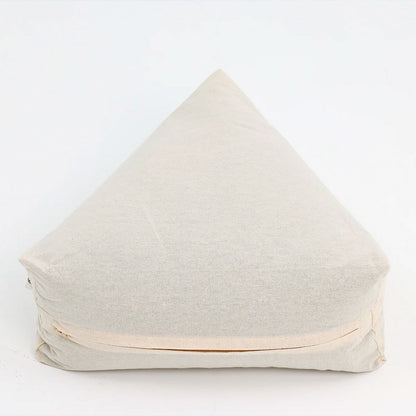 Almofada de meditação Mori Zen Buckwheat Zafu – Almofada de chão japonesa tradicional triangular - Soi