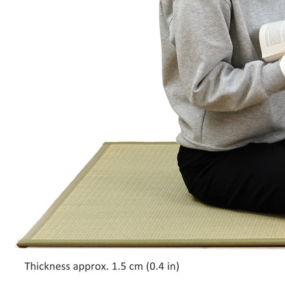 Custom Cut Rush Grass Tatami Mattress - Foldable Type