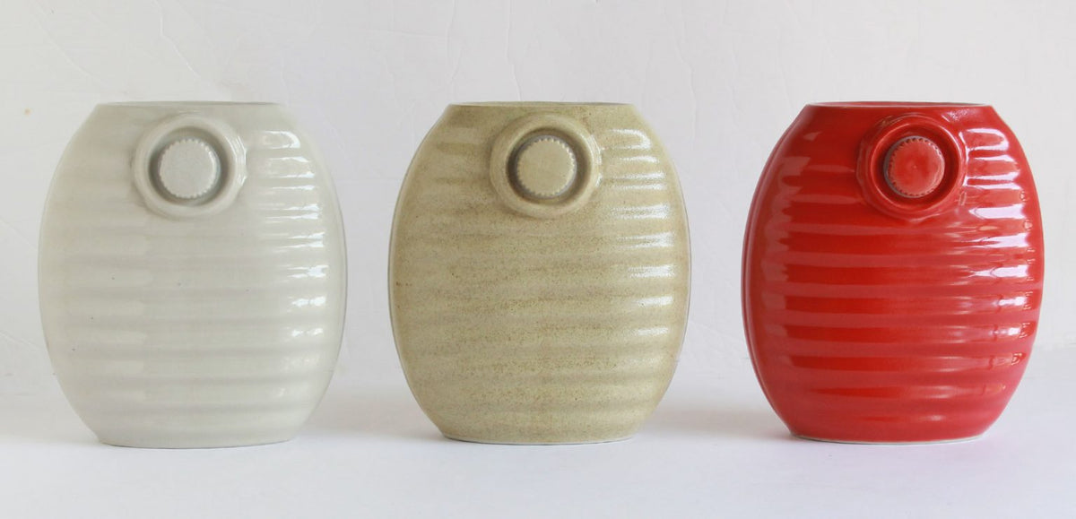 Pottery Hot Water Bottle - White Yutampo
